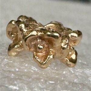 Authentic Pandora 14k Yellow Gold RING OF FLOWERS Spacer #750269